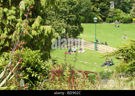 Japanese rock garden Preston Stock Photo