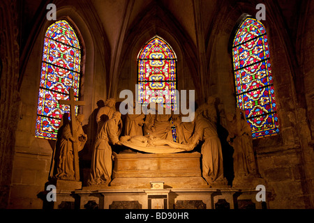 Sculpture inside Saint Trophime church in Arles, Provence France Stock Photo
