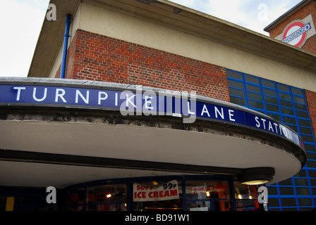 Turnpike Lane Underground Station, London Stock Photo