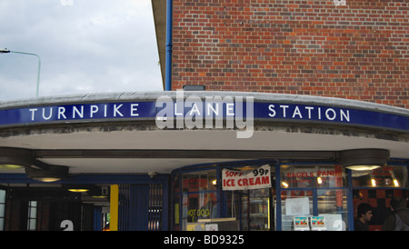 Turnpike Lane Underground Station, London Stock Photo