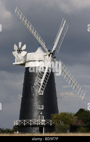 The Tower Windmill at Burnham Overy Staithe on the North Norfolk coast Stock Photo