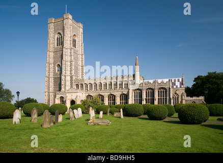 St Peter's and St Paul's church in Lavenham, Suffolk, England. Stock Photo