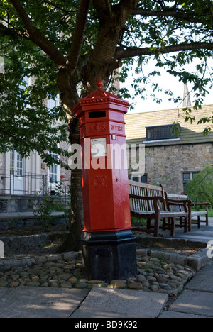 A Victorian post box at Palace Green Durham England Stock Photo