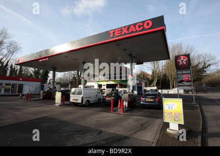 Texaco petrol filling station Stock Photo