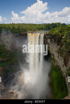 KAIETEUR FALLS, the second highest single drop waterfall in South America, Potaro river, Guyana. Stock Photo