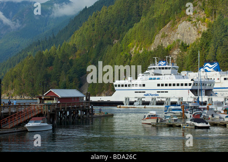 BC ferries docking at Horseshoe Bay, Vancouver, British Columbia, Canada Stock Photo