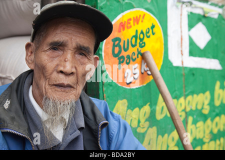 Old Man Banaue Ifugao Province Northern Luzon Philippines Stock Photo