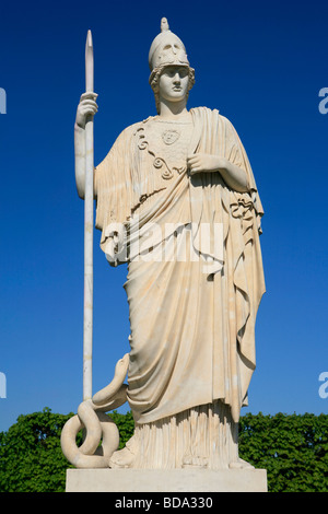 Statue of Pallas Athena at Peterhof in Saint Peterburg, Russia Stock Photo