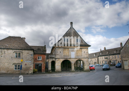 Market Hall in the Market Square, Minchinhampton, Gloucestershire, UK Stock Photo