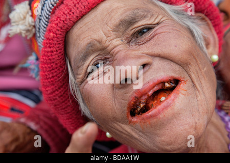 Ifuago woman in Banaue Ifugao Province Northern Luzon Philippines Stock Photo