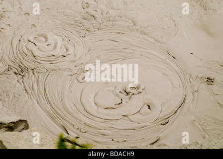 Russia, Kamchatka: hot springs in Nalychevo Nature Park, tourists ...