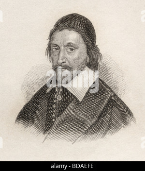 Ezekiel Spanheim 1629 to 1710.  German diplomatist and scholar. Stock Photo