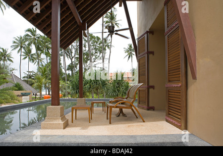 Library exterior at Four Seasons Resort Langkawi Stock Photo