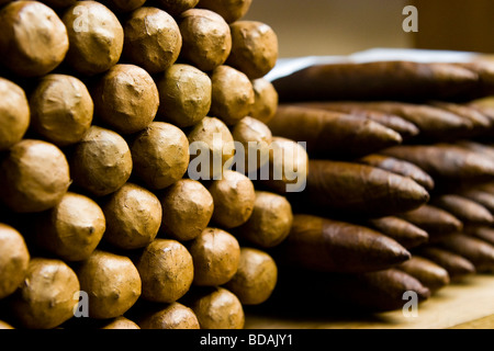 Cuban-style cigar factory in Little Havana of Miami, Florida Stock Photo