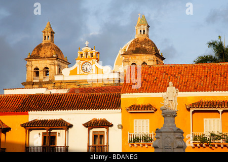 Plaza de San Pedro Claver in Cartagena Colombia Stock Photo