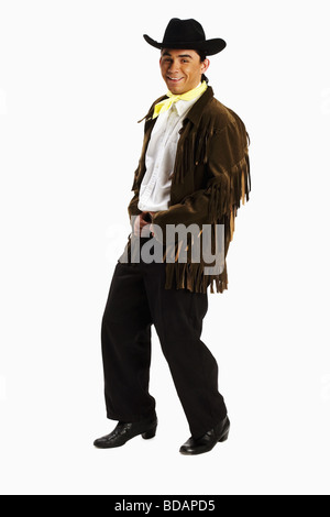 Portrait of a young man dancing Stock Photo
