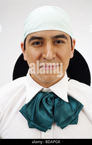 Portrait of a young man in typical Mexican costume Stock Photo
