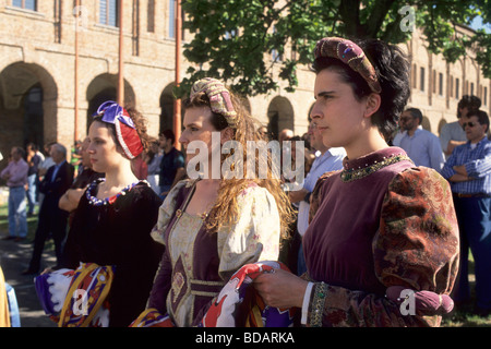 Folk costume festival Sabbioneta Mantua Italy Stock Photo