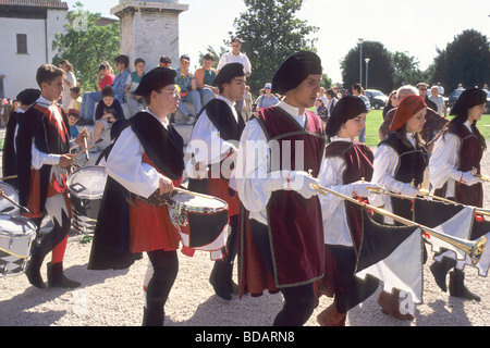 Folk costume festival Sabbioneta Mantua Italy Stock Photo