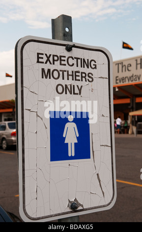 Parking dedicated for expecting mothers at a mall in Ottawa Ontario Canada Stock Photo