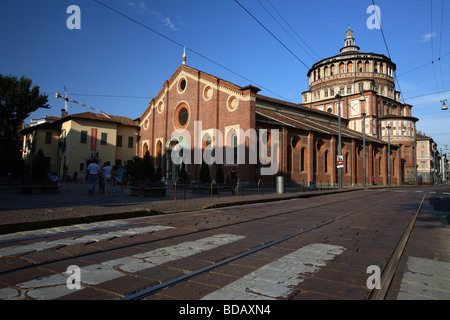 Santa Maria delle Grazie Church (Our Lady of Grace), Milan, Italy Stock Photo