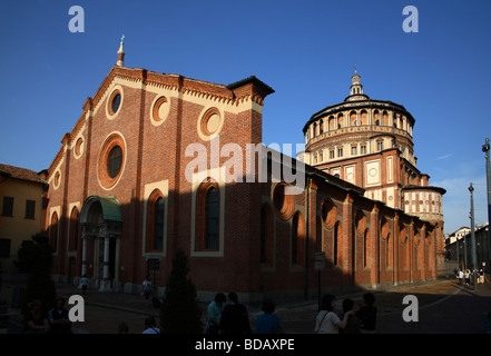 Santa Maria delle Grazie Church (Our Lady of Grace), Milan, Italy Stock Photo