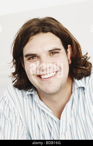 Portrait of a young man smiling Stock Photo