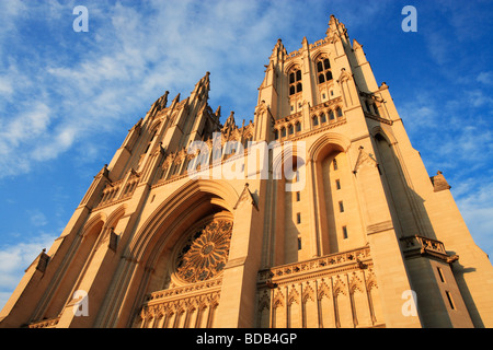 West facade of the National Cathedral in Washington, DC Stock Photo