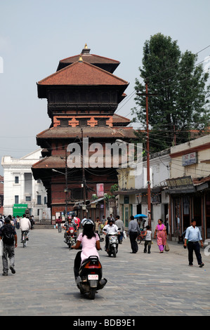 Basantapur Durbar also known as Nau-telle Durbar in Durbar Square Kathmandu nepal UNESCO World Heritage Site Stock Photo