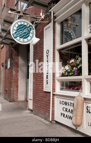 Rodney's is a popular oyster bar in Yaletown Vancouver  British Columbia Canada Stock Photo