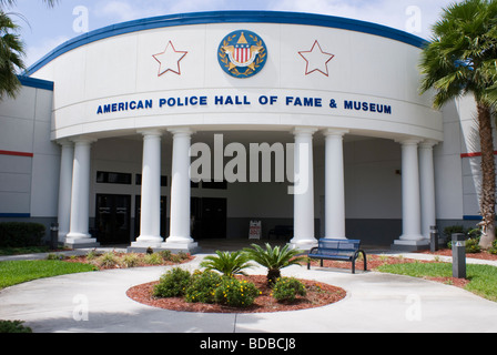 Entrance to American Police Hall of Fame museum near Titusville, Florida, USA Stock Photo