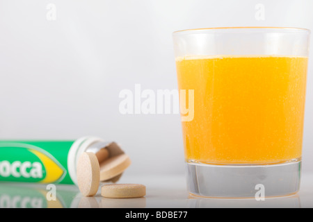 Berocca health tablet Stock Photo