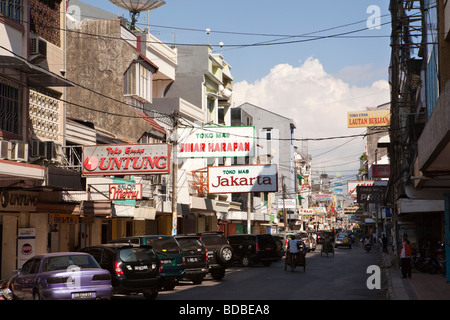 Indonesia Sulawesi Makassar Jalan Somba Opu shops Stock Photo