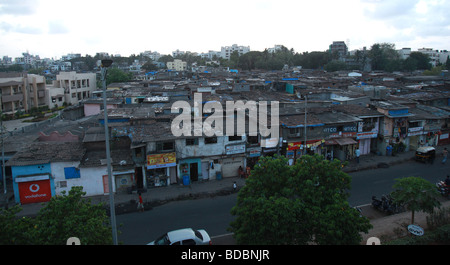 Shanty town in Mumbai, India Stock Photo