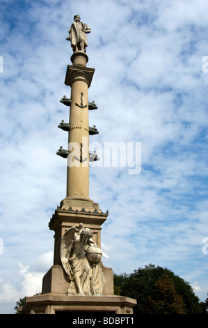 Statue at Columbus Circle Stock Photo