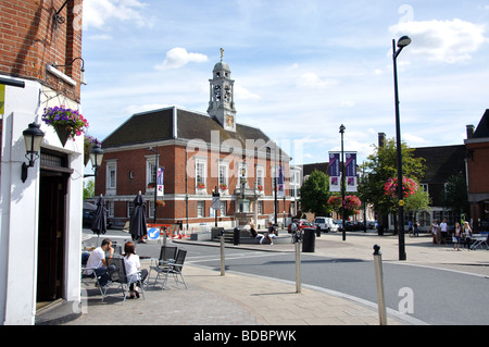 Town Hall and Market Place, Braintree, Essex, England, United Kingdom Stock Photo