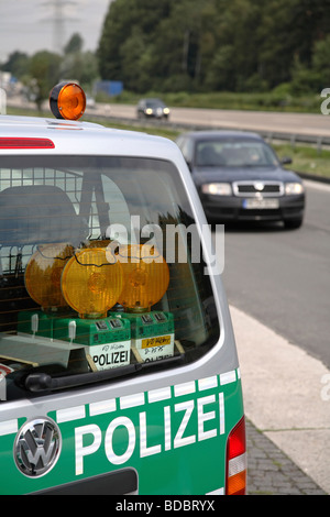 Police control, Germany Stock Photo