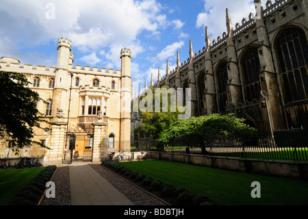 The Old Schools Offices building and Kings College Chapel, Cambridge England UK Stock Photo