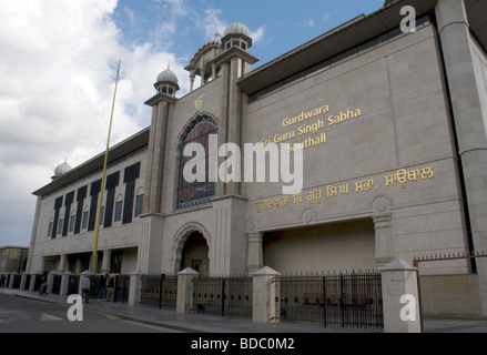 Gurdwara Sri Guru Singh Sabha, Southall West London UK Stock Photo