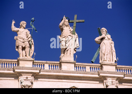 Italy, Rome, St Peter's basilica, statues Stock Photo