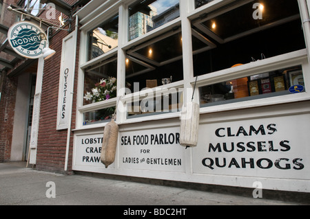 Rodney's is a popular oyster bar in Yaletown Vancouver  British Columbia Canada Stock Photo