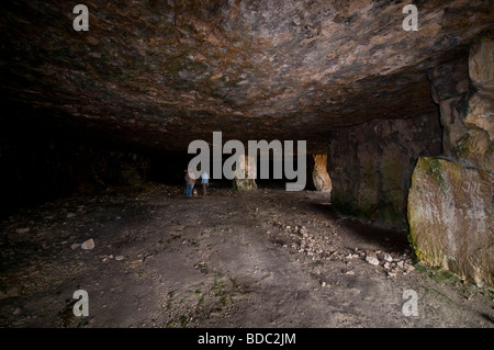 Caves at Winspit stone quarry near Worth Matravers on the Isle of ...