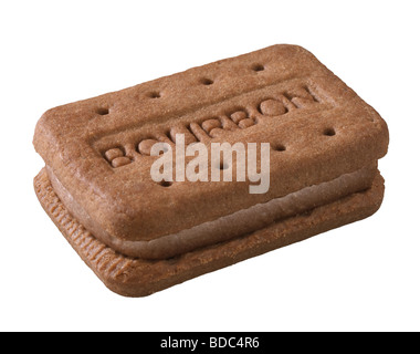 BOURBON CHOCOLATE CREAM BISCUIT Stock Photo