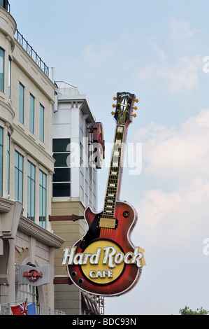 Exterior of Hard Rock Cafe on Falls Avenue - Niagara, Ontario Stock Photo