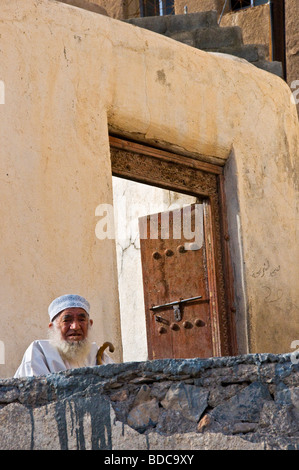 Villager in the village of Al Shareija in Al Jabal El Akhdar region Oman Stock Photo