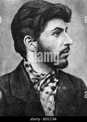 Stalin (Iosif Vissarionovich Jughashvili), 18.12.1878 - 5.3.1953, Soviet politician, portrait, 1900, , Stock Photo