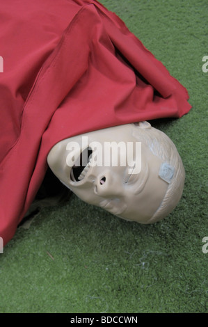 A plastic resus dummy in the IDF military paramedic training school in Israel Stock Photo