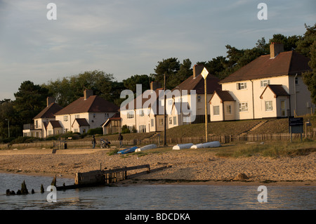 Ex-Ministry of defence houses, Bawdsey Ferry, Suffolk, UK. Stock Photo