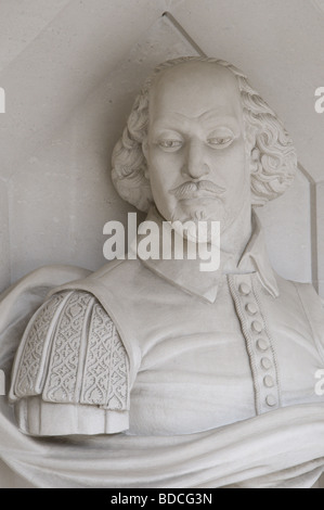 Shakespeare, William, 23.04.1564 - 03.05.1616, British author / writer (poet and dramatist), half length, bust, Stock Photo