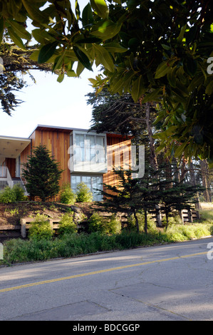 Expensive houses of the rich and famous along Sea Cliff Avenue and El Camino Del Mar in San Francisco. California. USA. Stock Photo